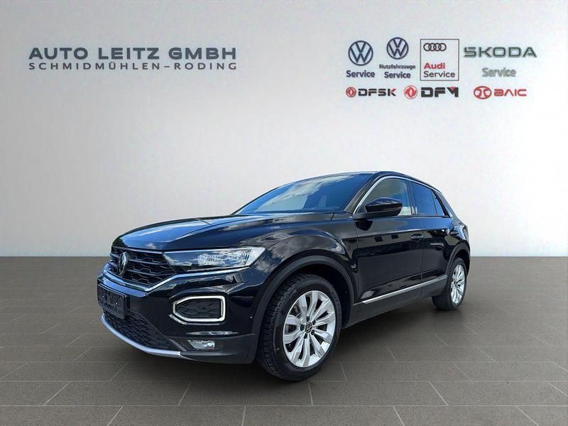Schwarz deep black Gebraucht 2021 VW T-Roc Sport SUV | 22.470 € (Fairer Preis) - Bild 1/4