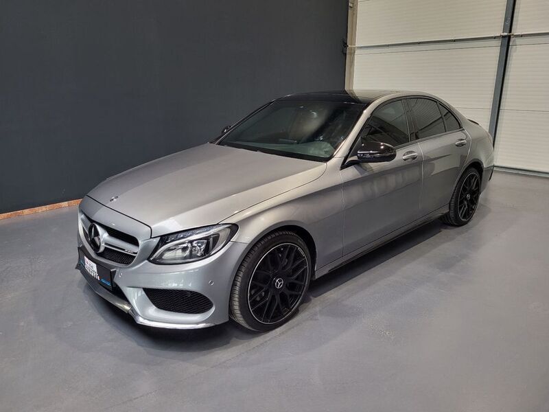 Palladiumsilber Gebraucht 2015 Mercedes C220 AMG Limousine | 21.950 € (Teuer) - Bild 1/4