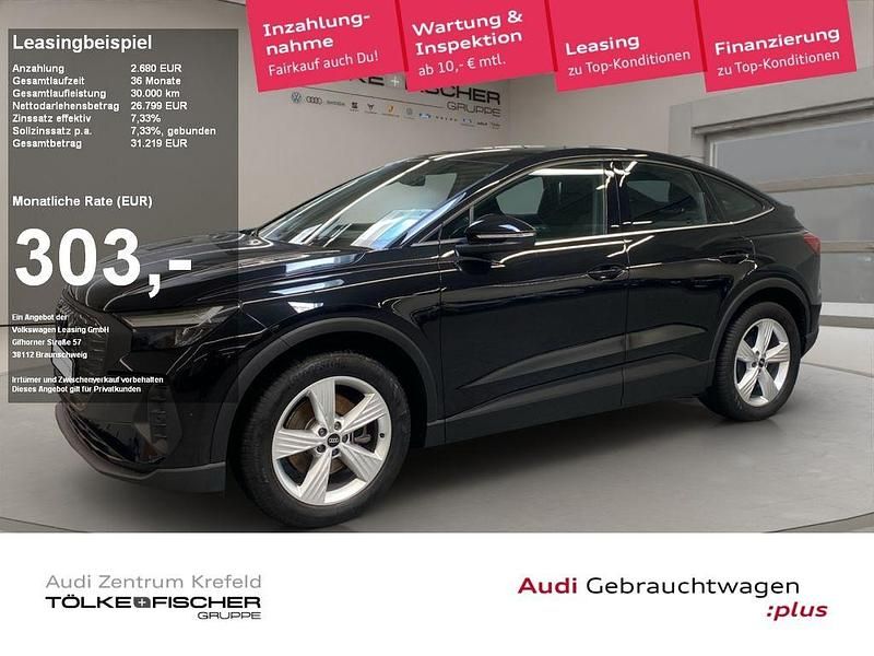 Mythosschwarz metallic Gebraucht 2022 Audi Q4 Sportback e-tron Ambiente SUV | 26.799 € (Guter Preis) - Bild 1/4