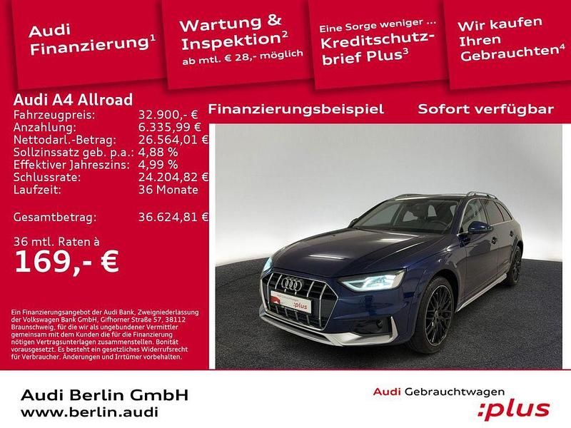 Navarrablau metallic Gebraucht 2022 Audi A4 Allroad Ambiente Kombi | 32.900 € (Fairer Preis) - Bild 1/3