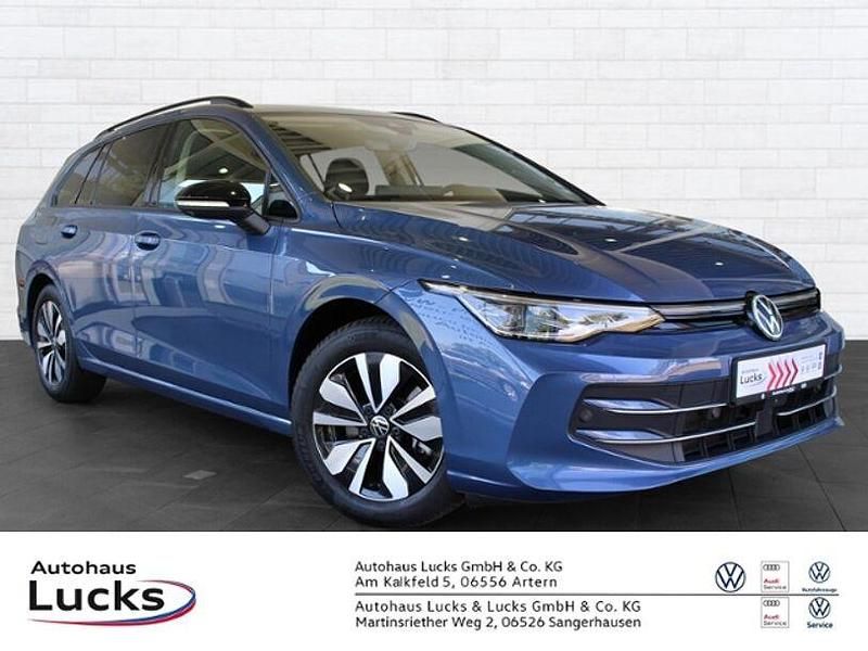 Anemonenblau metallic (metallic) Gebraucht 2024 VW Golf VIII Goal Kombi | 31.950 € (Superpreis) - Bild 1/4