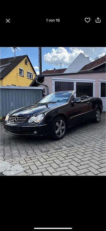 Schwarz Gebraucht 2004 Mercedes CLK200 Cabrio | 6.000 € (Fairer Preis) - Bild 1/4