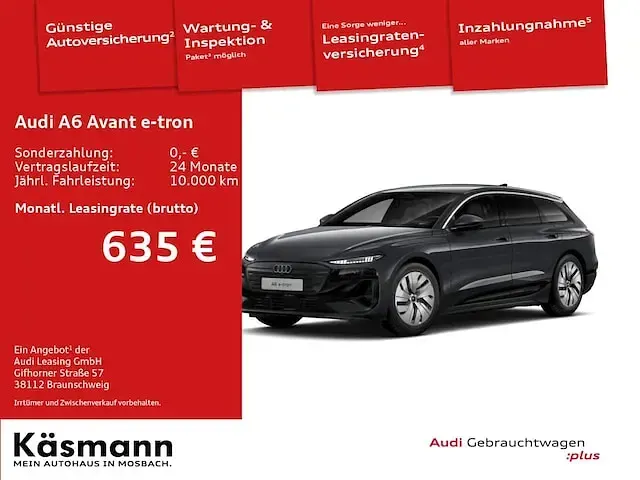 Brugt Audi A6 e-tron Ambiente 314 kW (428 HK) 2025 Grå Stationcar