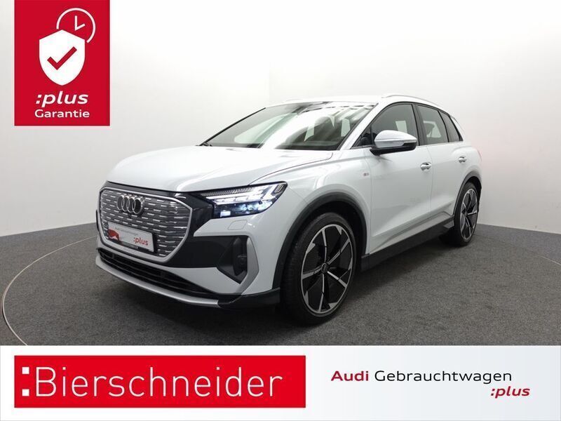 Weiss Gebraucht 2022 Audi Q4 e-tron S-Line SUV | 37.950 € (Teuer) - Bild 1/4