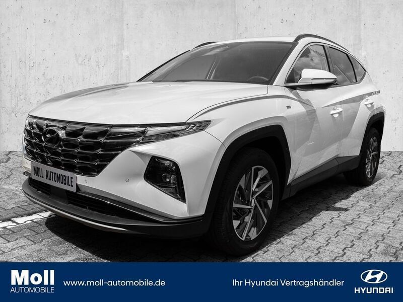 Atlas white / sol Gebraucht 2023 Hyundai Tucson Trend SUV | 29.980 € (Superpreis) - Bild 1/4