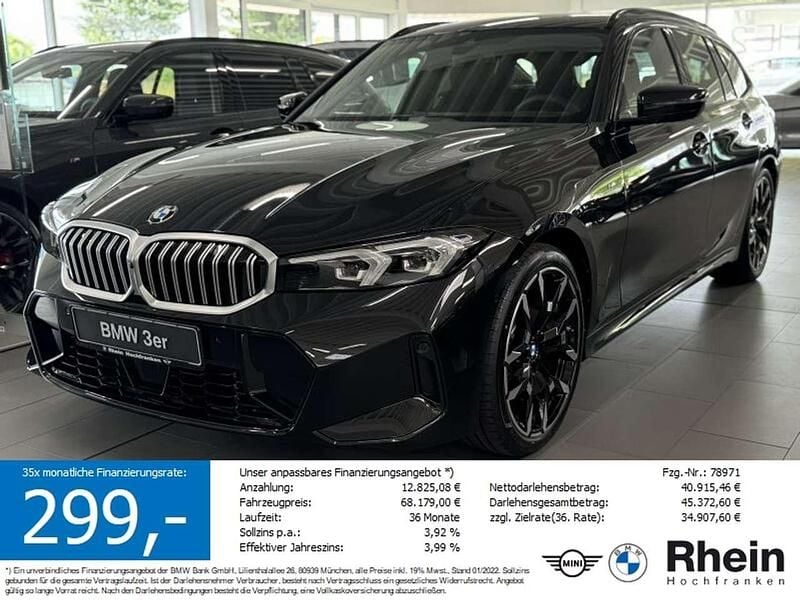Saphirschwarz metallic Neu 2025 BMW 320 M Sport Kombi | 53.200 € (Guter Preis) - Bild 1/4