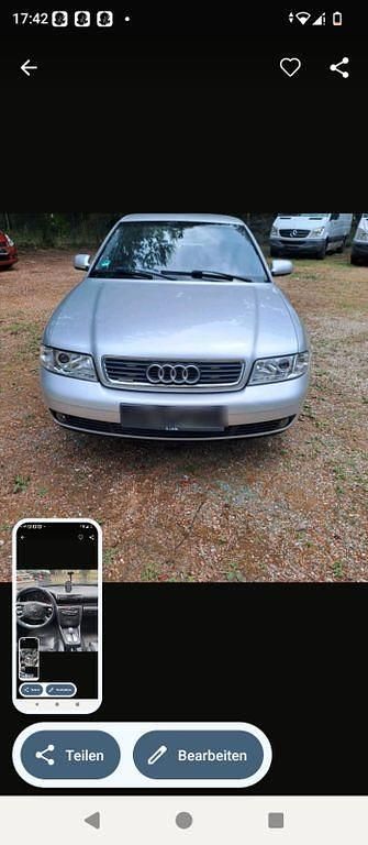 Silber Gebraucht 1999 Audi A4 Limousine | 800 € (Guter Preis) - Bild 1/4