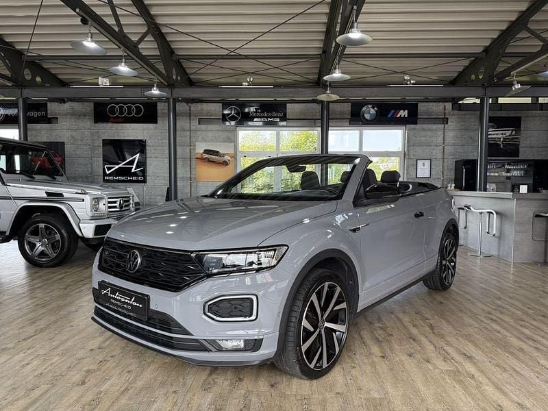 Mondsteingrau Gebraucht 2021 VW T-Roc Cabriolet R-line Cabrio | 25.900 € (Fairer Preis) - Bild 1/4