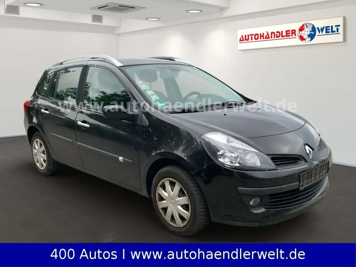 Gebraucht Renault Clio GrandTour Dynamique 101 PS (74 kW) 2008 Schwarz Kombi