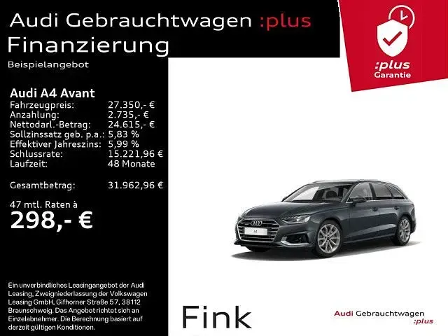 Gebraucht Audi A4 Advanced Plus 204 PS (150 kW) 2022 Kombi