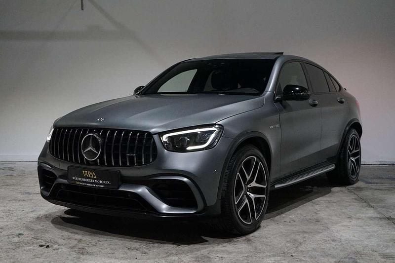 Gebraucht Mercedes GLC63 AMG AMG 510 PS (375 kW) 2020 Designo selenitgrau magno Coupé
