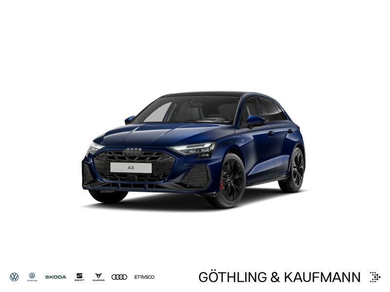 Blau Neu 2025 Audi A3 Sportback e-tron S-Line Limousine | 49.990 € (Fairer Preis) - Bild 1/4