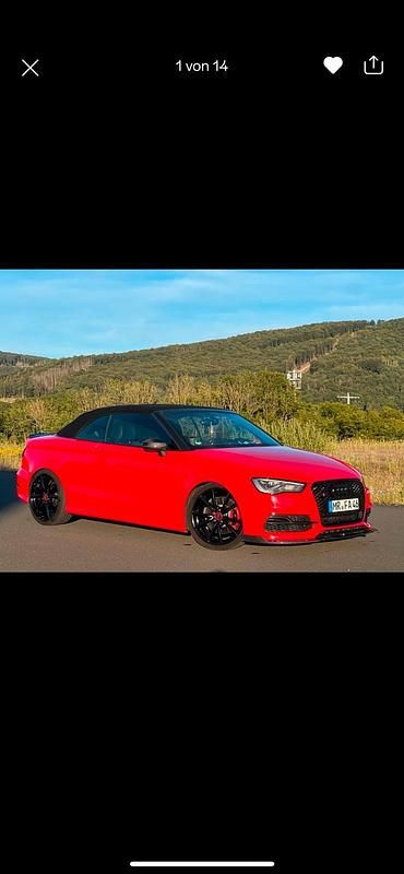 Rot Gebraucht 2015 Audi S3 Cabriolet Cabrio | 21.900 € (Superpreis) - Bild 1/4