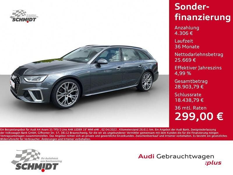 Grau Gebraucht 2022 Audi A4 S-Line Kombi | 29.975 € (Guter Preis) - Bild 1/4