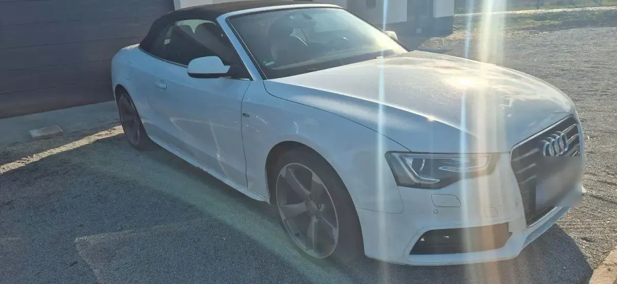 Usata Audi A5 Cabriolet S-Line 177 CV (130 kW) 2016 Bianco Cabrio