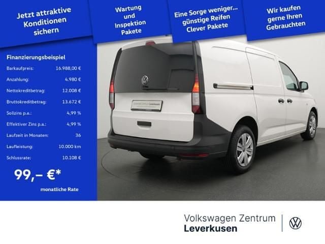 Gebraucht VW Caddy 122 PS (89 kW) 2021 Weiss Van / Kleinbus