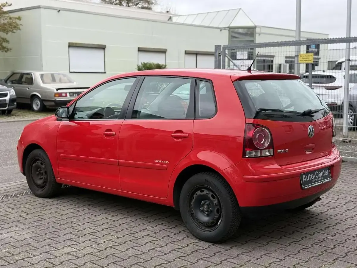 Gebraucht VW Polo United 60 PS (44 kW) 2009 Flashrot Kleinwagen