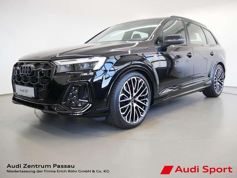 Mythosschwarz metallic Neu 2025 Audi Q7 S-Line SUV | 98.490 € (Teuer) - Bild 1/4