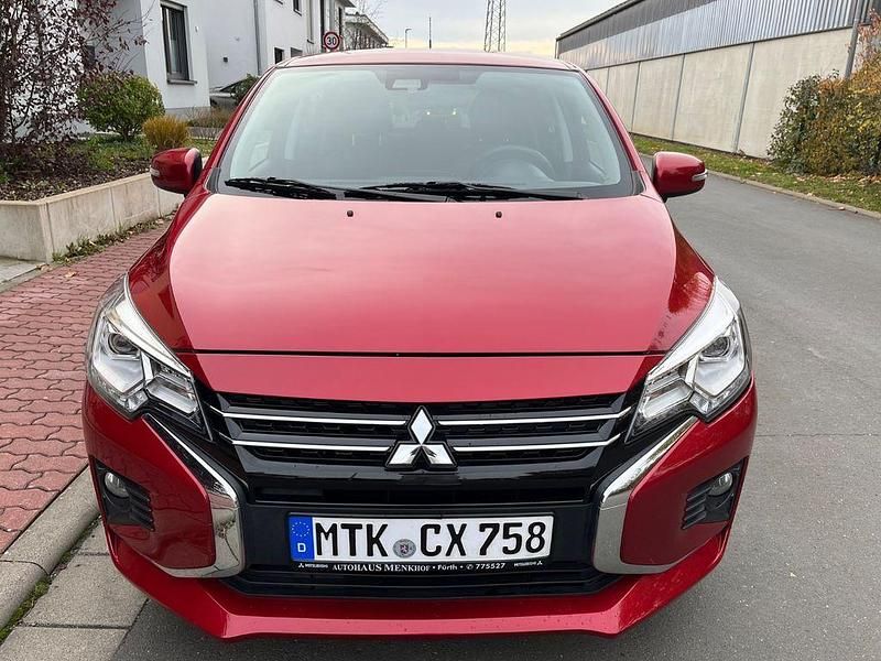 Rot Gebraucht 2021 Mitsubishi Space Star Top Kleinwagen | 10.390 € (Superpreis) - Bild 1/4