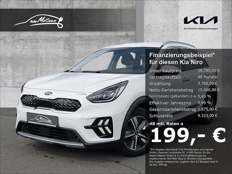 Ud) schneeweiss (weiss Gebraucht 2019 Kia Niro Style SUV | 18.480 € (Fairer Preis) - Bild 1/4