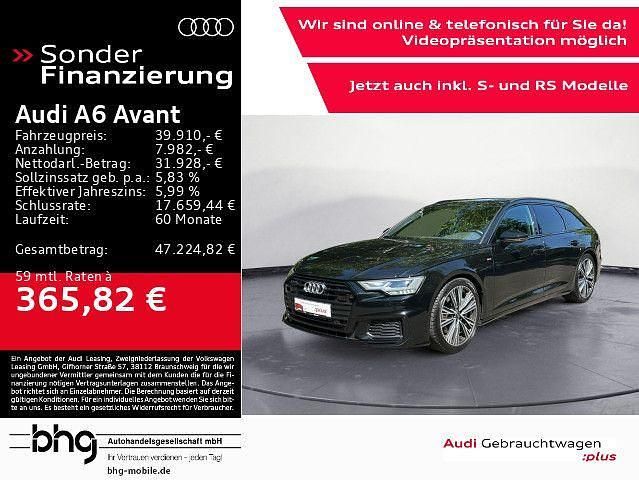 Mythosschwarz metallic Gebraucht 2023 Audi A6 Sport Kombi | 39.910 € (Superpreis) - Bild 1/4