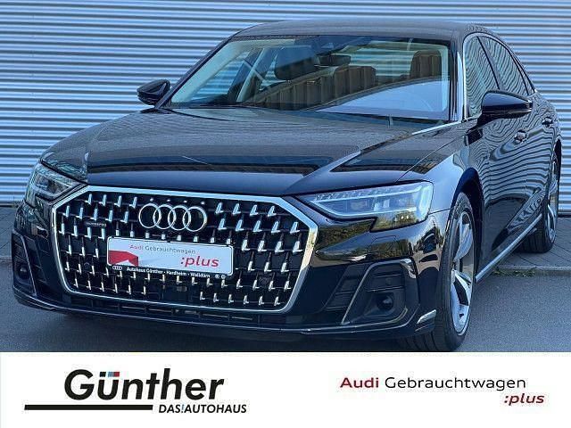 Schwarz (mythosschwarz metallic) Gebraucht 2023 Audi A8 Ambiente Limousine | 66.950 € (Superpreis) - Bild 1/4