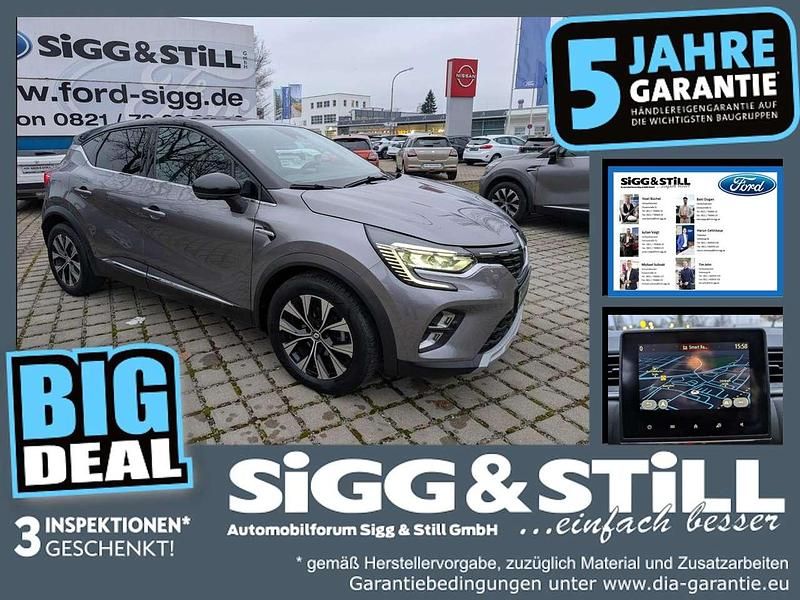 Stahlgrau metallic / dach blackpe Gebraucht 2024 Renault Captur Techno SUV | 17.640 € - Bild 1/3