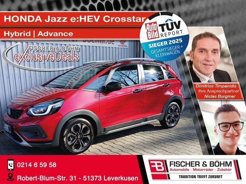 Rot Neu 2025 Honda Jazz Advance Kleinwagen | 29.550 € (Fairer Preis) - Bild 1/4