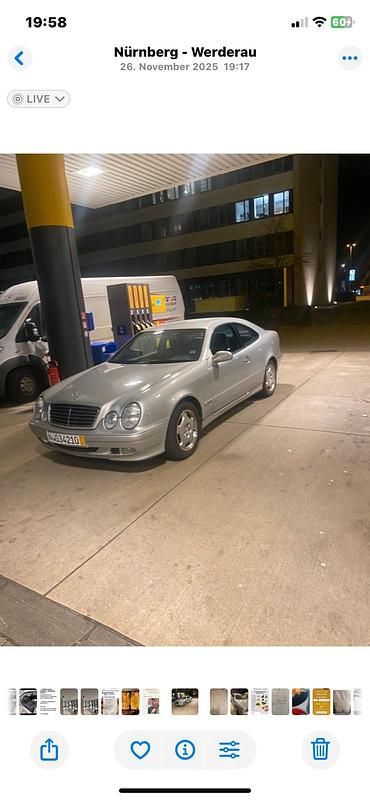 Silber Gebraucht 2000 Mercedes CLK200 Limousine | 6.500 € - Bild 1/4