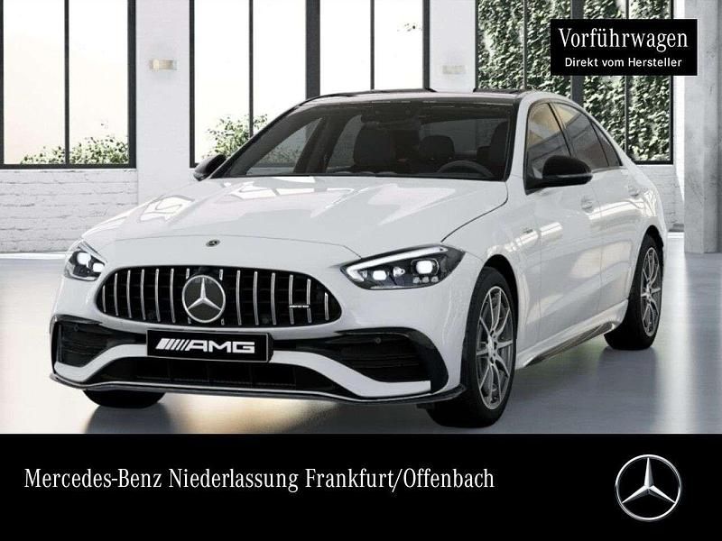 Weiß Gebraucht 2023 Mercedes C43 AMG Night Limousine | 60.990 € (Fairer Preis) - Bild 1/4