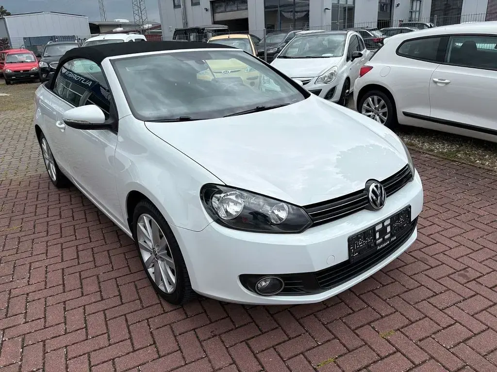 Gebraucht VW Golf Cabriolet 105 PS (77 kW) 2012 Weiß Cabrio