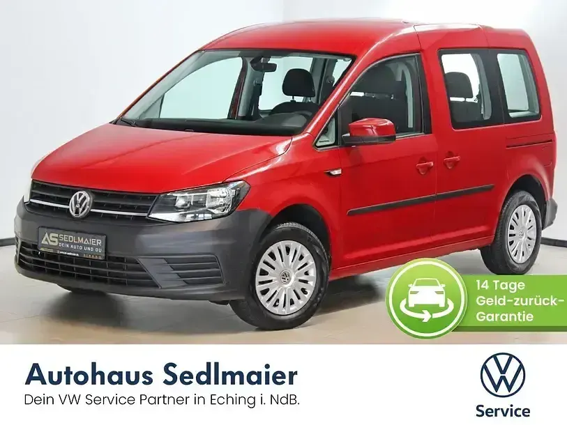 Gebraucht VW Caddy Trendline 75 PS (55 kW) 2019 Rot Van / Kleinbus