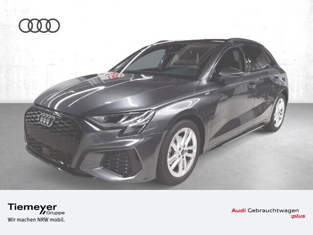 Grau Gebraucht 2024 Audi A3 Sportback S-Line Limousine | 34.140 € (Fairer Preis) - Bild 1/3