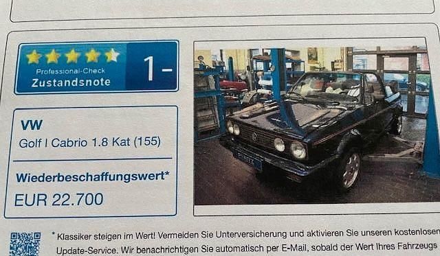 Gebraucht VW Golf Cabriolet 98 PS (72 kW) 1993 Blau Cabrio