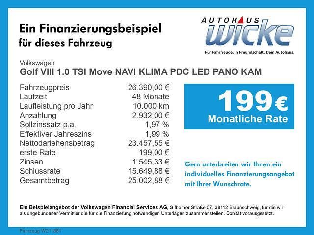 Gebraucht VW Golf VIII Move 110 PS (80 kW) 2024 Weiß Limousine