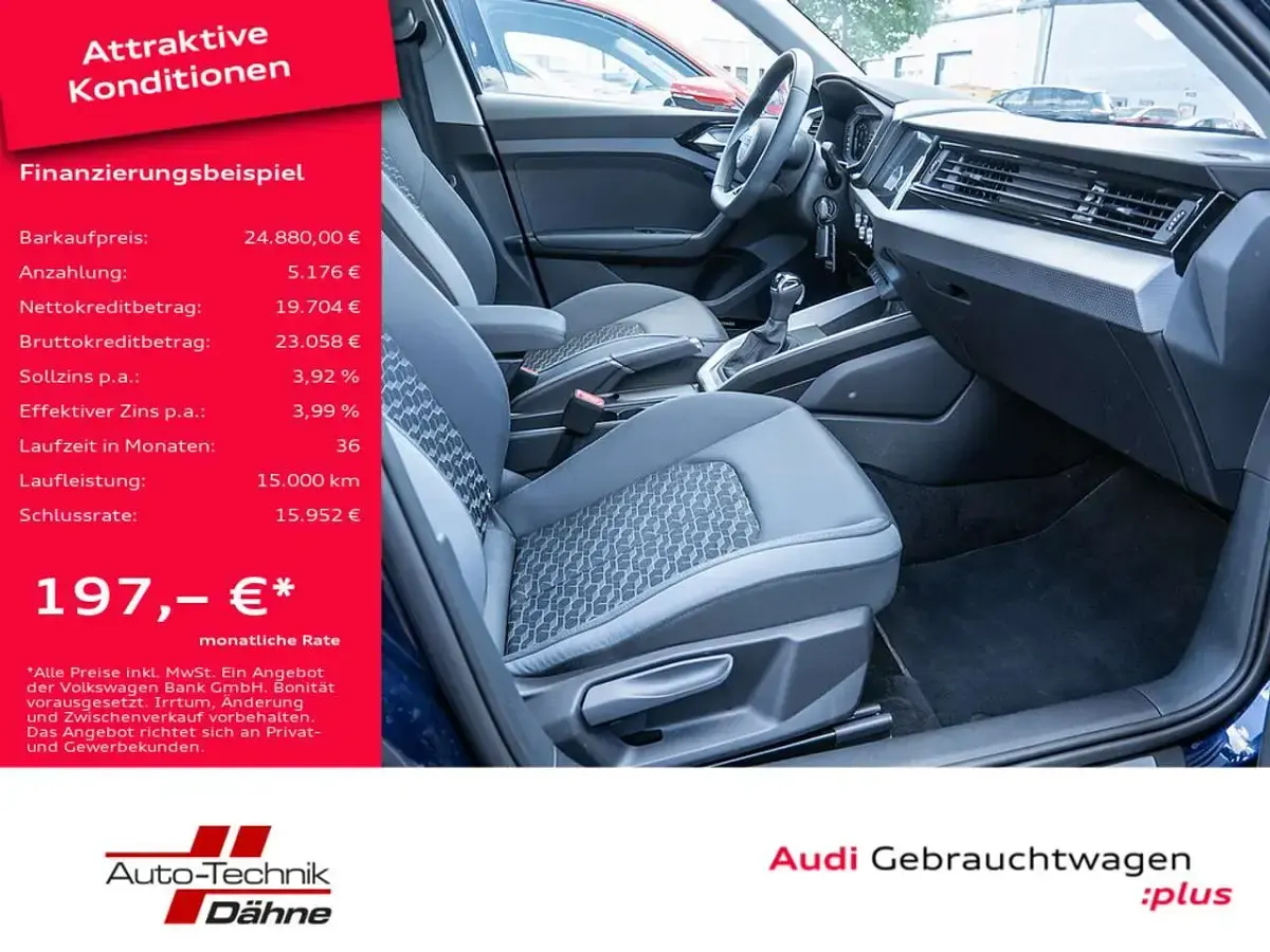 Gebraucht Audi A1 Sportback Advanced Plus 116 PS (85 kW) 2025 Navarrablau metallic Kleinwagen