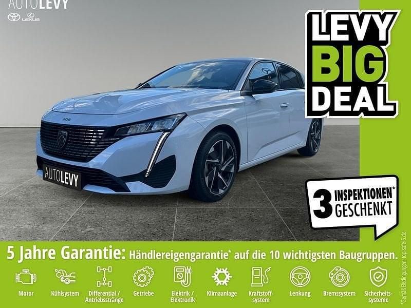 Weiss (metallic) Gebraucht 2024 Peugeot 308 Allure Limousine | 17.970 € (Superpreis) - Bild 1/4