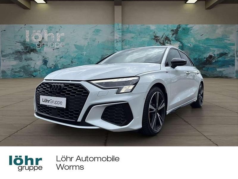 Gletscherweiß metallic Gebraucht 2024 Audi A3 Sportback S-Line Limousine | 36.990 € (Guter Preis) - Bild 1/4