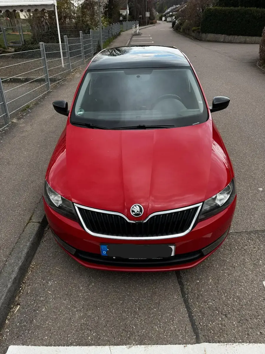 Brugt Skoda Rapid Style 105 HK (77 kW) 2014 Rød Hatchback