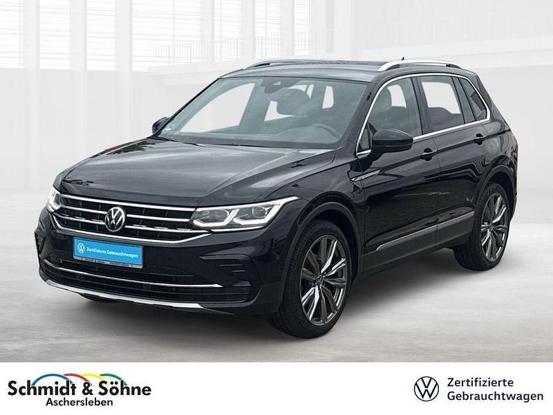 Schwarz metallic Gebraucht 2021 VW Tiguan Elegance SUV | 28.760 € (Fairer Preis) - Bild 1/4