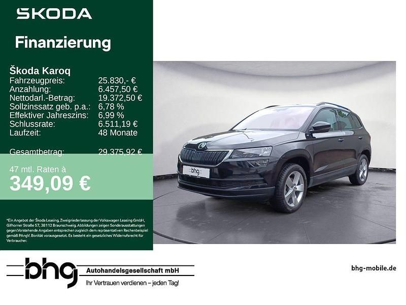 Schwarz Gebraucht 2022 Skoda Karoq Ambition SUV | 25.830 € (Fairer Preis) - Bild 1/4