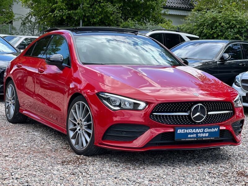 Jupiterrot unilack Gebraucht 2019 Mercedes CLA180 AMG Limousine | 28.685 € (Fairer Preis) - Bild 1/4