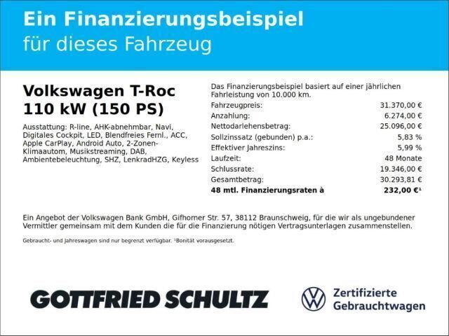Gebraucht VW T-Roc Cabriolet Style 150 PS (110 kW) 2023 Kings red metallic Cabrio