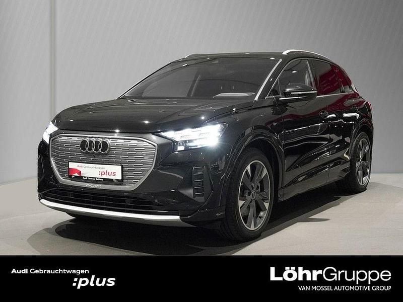 Mythosschwarz metallic Gebraucht 2021 Audi Q4 e-tron Advanced SUV | 28.580 € (Fairer Preis) - Bild 1/4