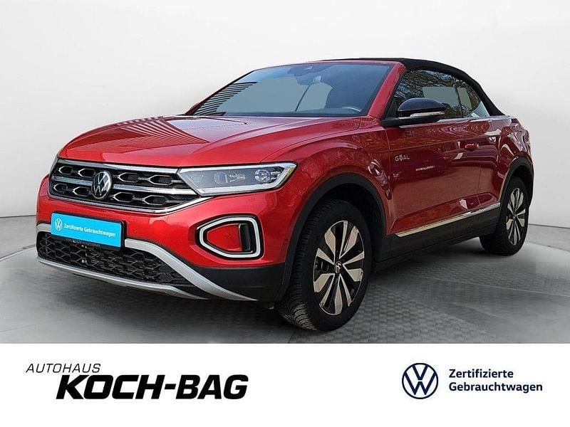 Rot Gebraucht 2025 VW T-Roc Cabriolet Goal Cabrio | 24.890 € (Superpreis) - Bild 1/4