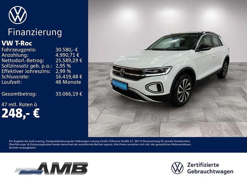 Gebraucht VW T-Roc Style 150 PS (110 kW) 2025 Pure white/schwarz SUV