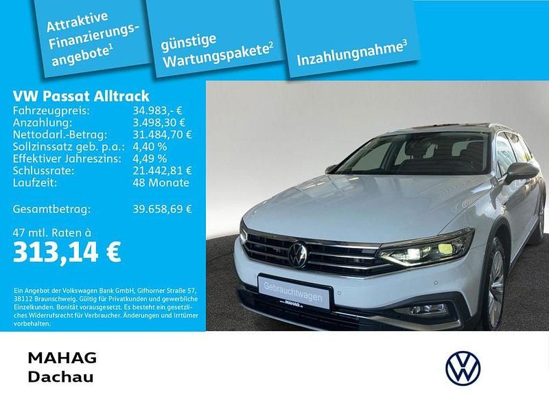 Weiß Gebraucht 2023 VW Passat Alltrack Kombi | 34.983 € (Fairer Preis) - Bild 1/3