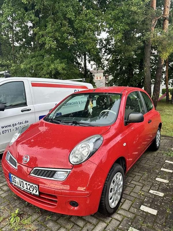 Rot Gebraucht 2009 Nissan Micra Acenta Kleinwagen | 2.000 € (Fairer Preis) - Bild 1/4