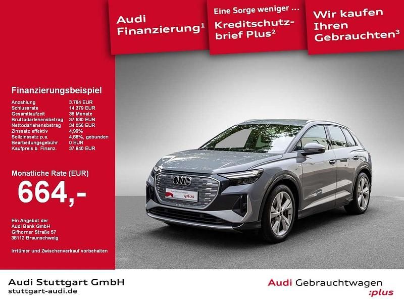 Kieselgrau Gebraucht 2022 Audi Q4 e-tron Comfort SUV | 37.840 € - Bild 1/2