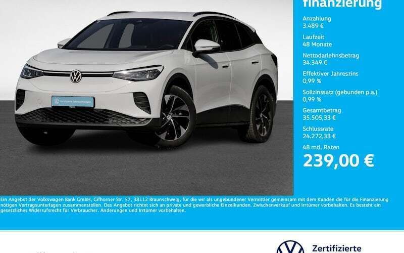 Weiß Gebraucht 2024 VW ID.4 Pro SUV | 37.838 € - Bild 1/4